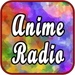 Le logo Free Radio Anime Live Music From Animated Series Icône de signe.
