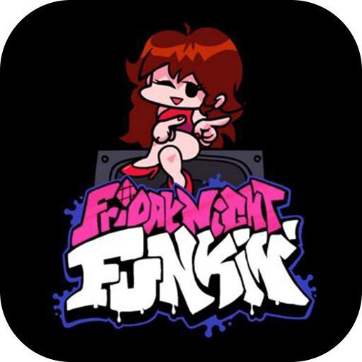 Le logo friday night funkin music game Icône de signe.