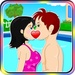 presto Fun Swimming Pool Love Kiss Icona del segno.