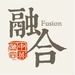 ロゴ Fusion 記号アイコン。