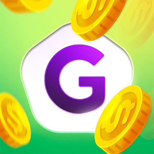 Le logo GAMEE Prizes: Jogos & dinheiro Icône de signe.