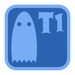 ロゴ Ghost Box T1 Free 記号アイコン。