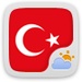 presto Go Weather Ex Turkish Language Icona del segno.