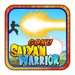Le logo Goku Saiyan Warrior Icône de signe.