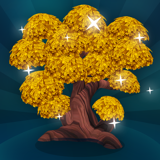 Le logo Gold Tree Icône de signe.