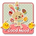 Le logo Good Mood Go Launcher Theme Icône de signe.
