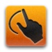Le logo Google Gesture Search Icône de signe.