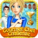 ロゴ Gourmet Chef Challenge Around The World 記号アイコン。
