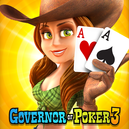 商标 Governor Of Poker 3 Texas 签名图标。