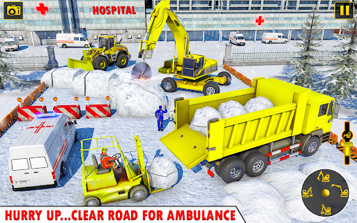 Image 2Grand Snow Excavator Simulator Icône de signe.