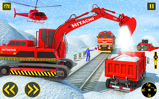 Image 3Grand Snow Excavator Simulator Icône de signe.