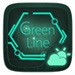 Logotipo Green Line Style Go Weather Ex Icono de signo