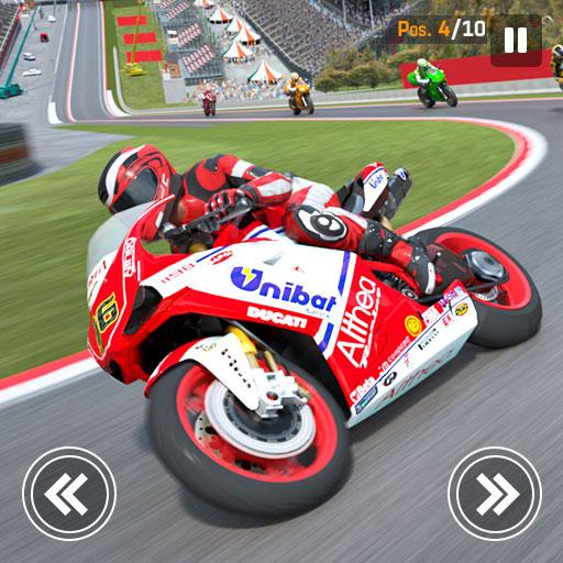 Le logo Gt Bike Racing Moto Bike Game Icône de signe.