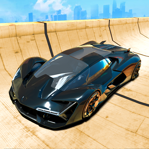 ロゴ Gt Car Stunts 3d Car Games 記号アイコン。