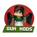 Logotipo Gun Mods For Minecraft Icono de signo