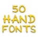 Logo Hand Fonts 50 Icon