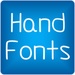 Le logo Handwritten 2 Free Font Theme Icône de signe.