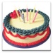 商标 Happy Birthday Cake 签名图标。