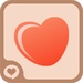 Le logo Heart Emoji Icône de signe.