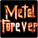 ロゴ Heavy Metal Music Forever Free 記号アイコン。