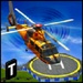 ロゴ Helicopter Landing 3d 記号アイコン。