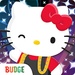ロゴ Hello Kitty Fashion Star 記号アイコン。