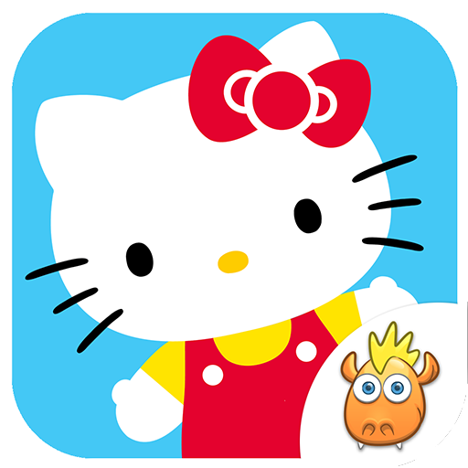 ロゴ Hello Kitty Jogo Educacional 記号アイコン。