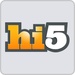Le logo Hi5 Icône de signe.