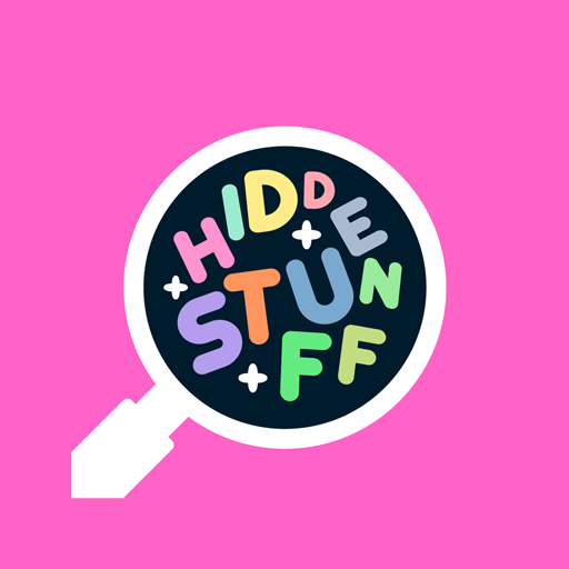 ロゴ Hidden Stuff 記号アイコン。