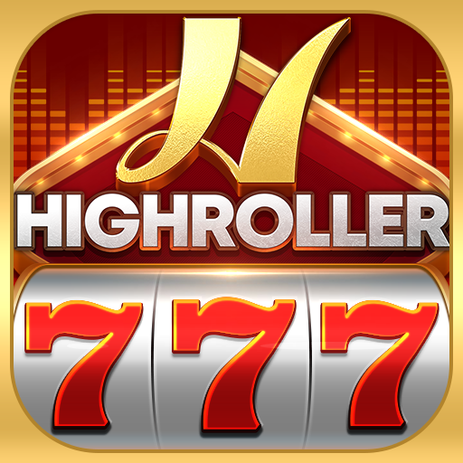 Logotipo Highroller Vegas Casino Slots Icono de signo