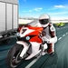 商标 Highway Moto Rider Traffic Race 签名图标。