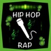 商标 Hip Hop Radio Rap 签名图标。