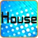 商标 House Music Radio Free 签名图标。