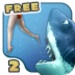 ロゴ Hungry Shark 2 Free 記号アイコン。