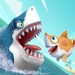 ロゴ Hungry Shark Heroes 記号アイコン。