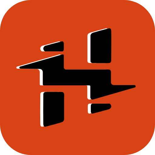 ロゴ HYBRID VPN 記号アイコン。
