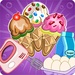 ロゴ Ice Cream Cones Cupcakes 記号アイコン。