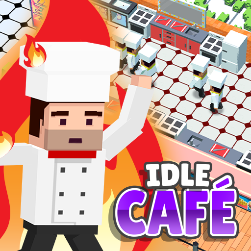 商标 Idle Cafe Tap Tycoon 签名图标。