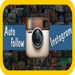 Le logo Instagram Auto Liker Auto Follower Icône de signe.