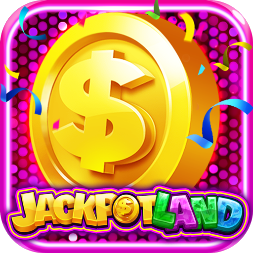 Logotipo Jackpotland Vegas Casino Slots Icono de signo