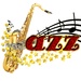 ロゴ Jazz Music Forever Radio Free 記号アイコン。