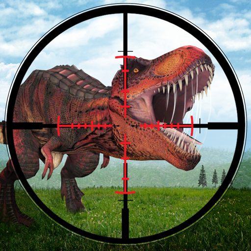 商标 Jogos Reais De Dinosaur Hunter 签名图标。