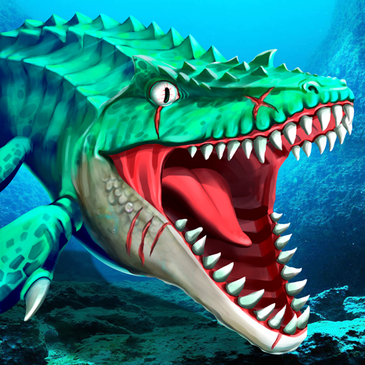 ロゴ Jurassic Dino Water World 記号アイコン。