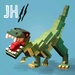 Le logo Jurassic Hopper 2 Icône de signe.