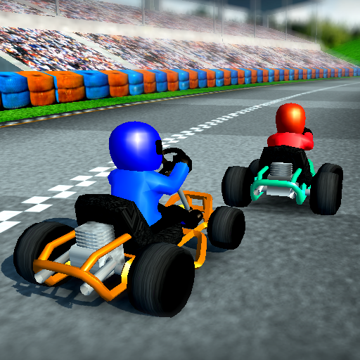 ロゴ Kart Rush Racing Online Rival 記号アイコン。