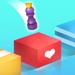 商标 Keep Jump Flappy Block Jump Games 3d 签名图标。