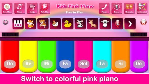 immagine 0Kids Pink Piano Icona del segno.