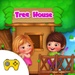 ロゴ Kids Tree House 記号アイコン。