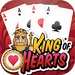 presto King Of Hearts Game Icona del segno.