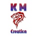 商标 Km Creation 签名图标。